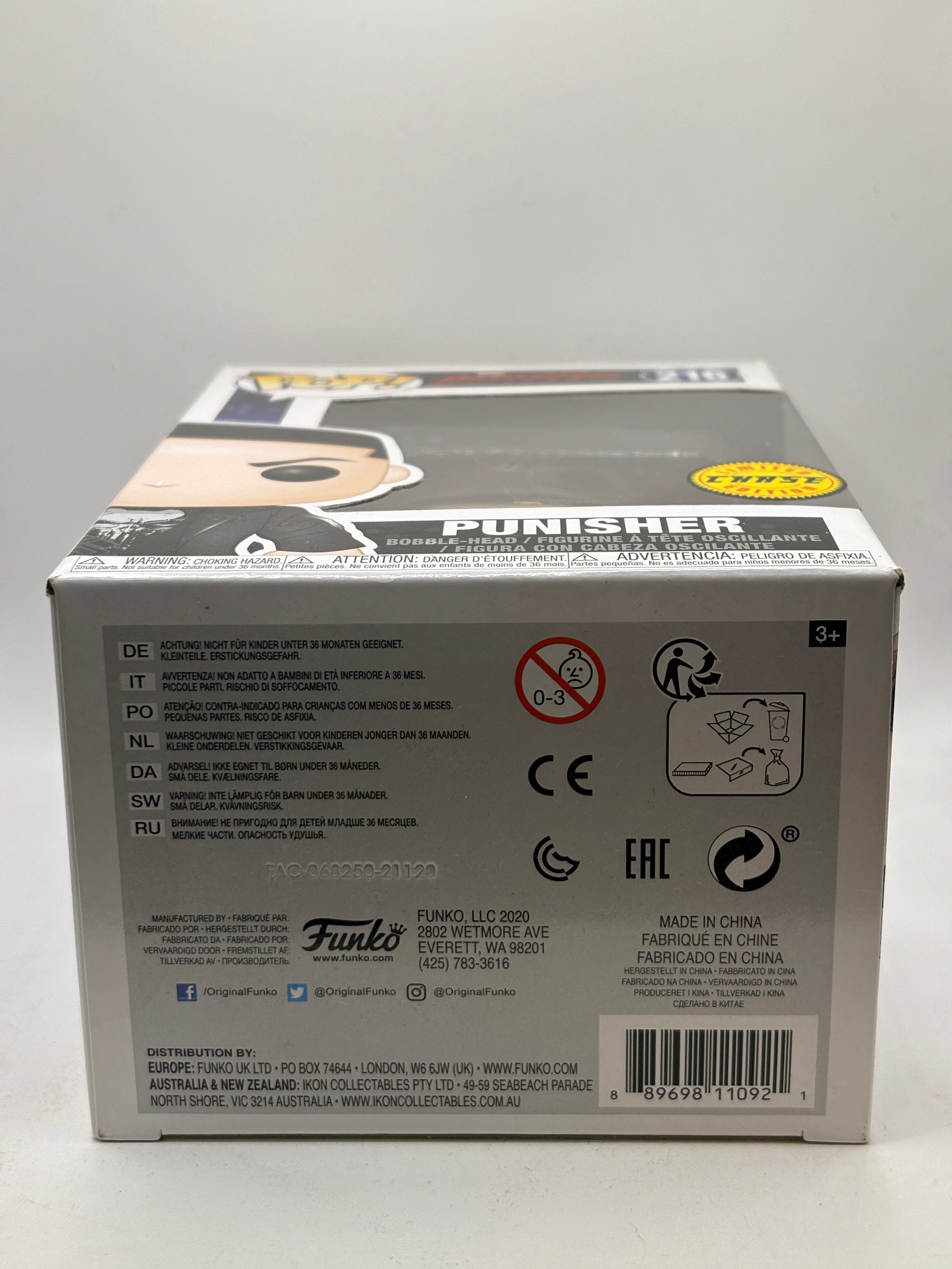 Funko POP! Marvel Daredevil #216 Punisher Limited Chase Edition Bobble-Head